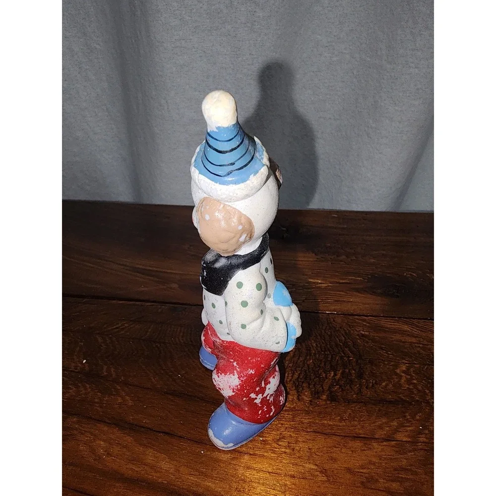Set of Two‎ Clowns with pets vintage Porcelain Figurines